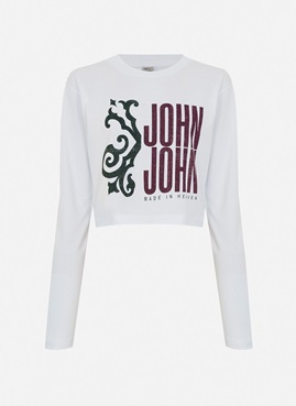 Camiseta Cropped John John Key Branca - Compre Agora