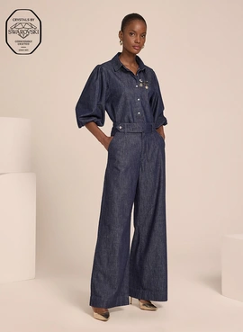 Calça Le Lis Kath Swarovski Jeans Feminina 18.08.6001 - Le Calça Le Lis Kath Swarovski Jeans Feminina 18.08.6001 - Le